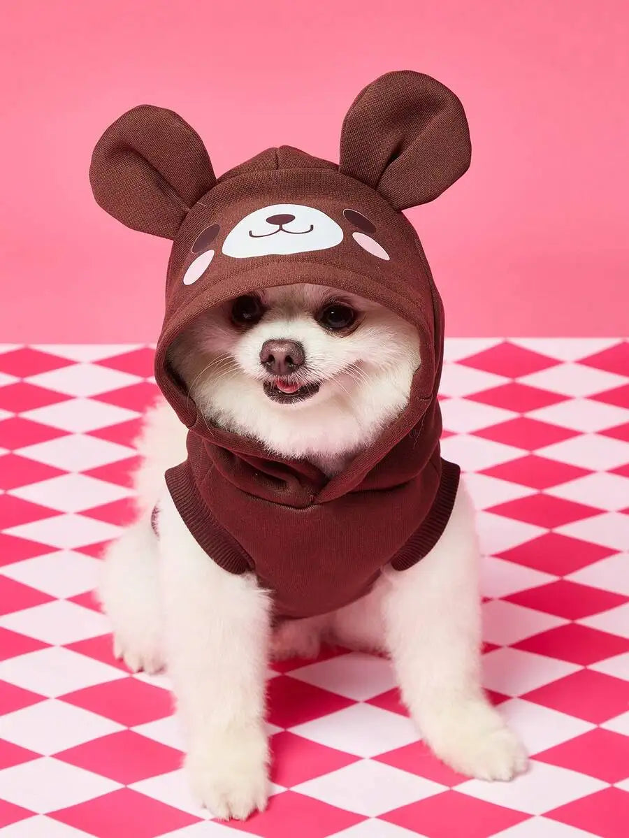 Dogs or Cats Hoodie, With 3D Horns & Ears ,