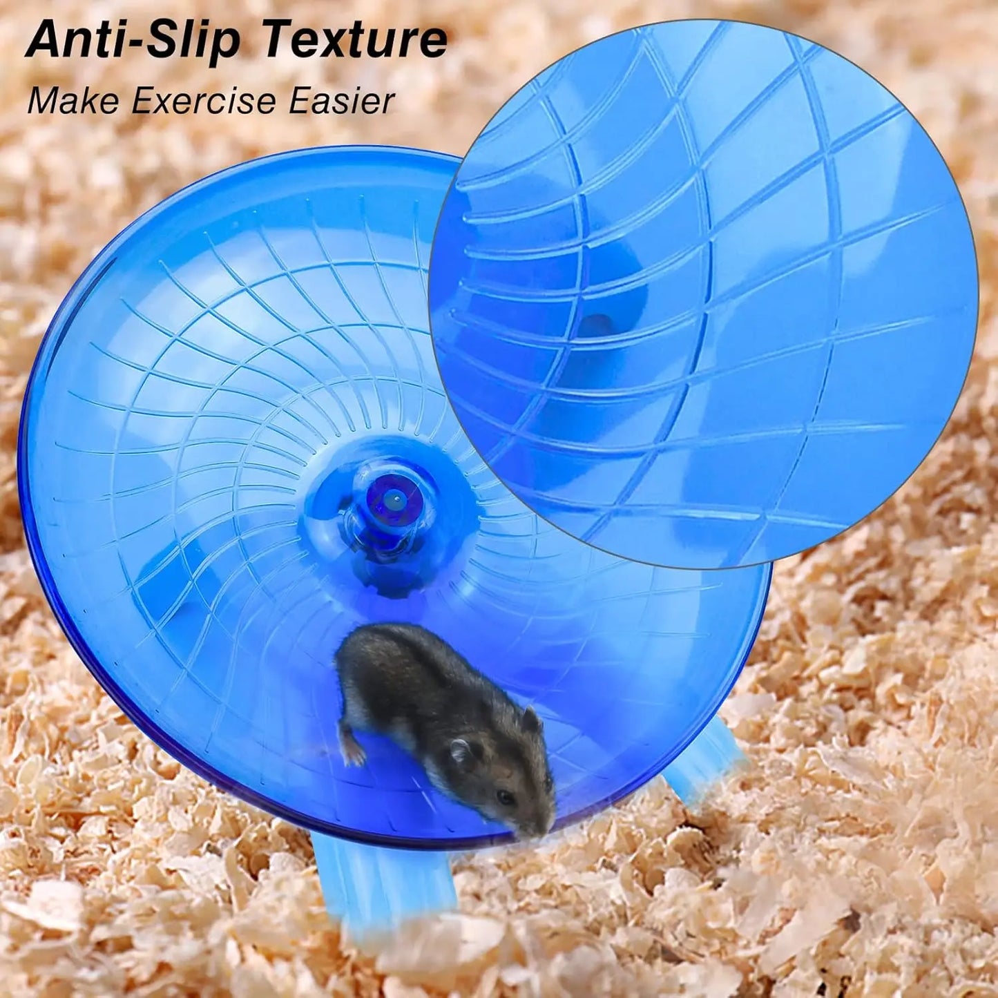 Hamster, 7 Inch Quiet Running Disc Hamster, Gerbil, Rat, Hermit Crab