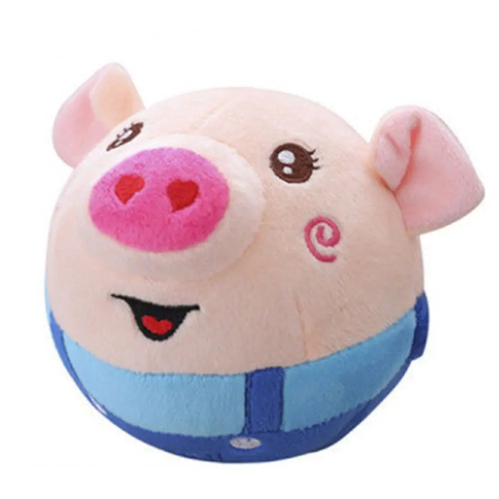 Cartoon Pig,, Active Toy, USB Rechargeable, Talking, Moving Dog Ball, Dogs & Cats