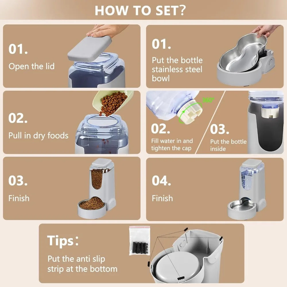 Automatic Food Feeder, waterer, Small, Medium Pets