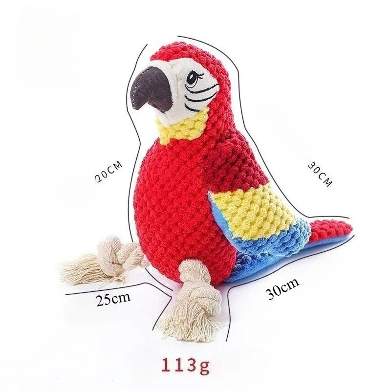 Dog Toy Chew Parrot, Teeth Cleaning Training