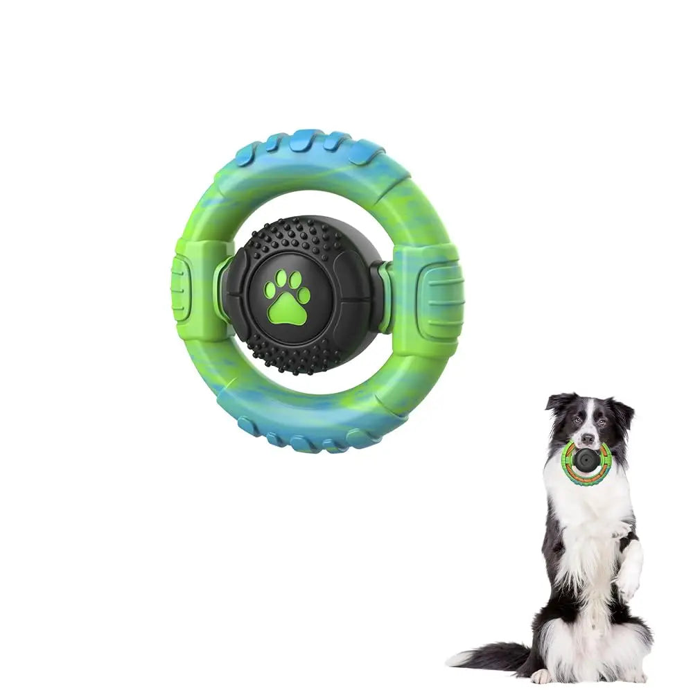 Dog Toys for Aggressive Chewers Large Medium Breed, Indestructible Squeaky Dog Chew Toys, Tough Nylon Rubber Interactive Dog