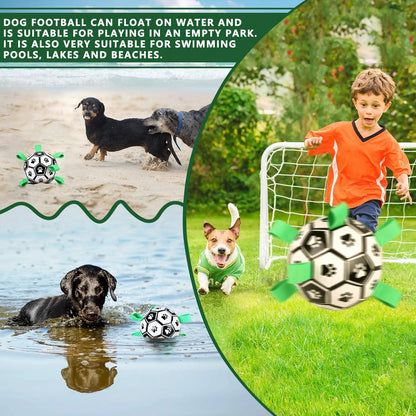 Dog Interactive Pet Football Toys, Grab Tabs