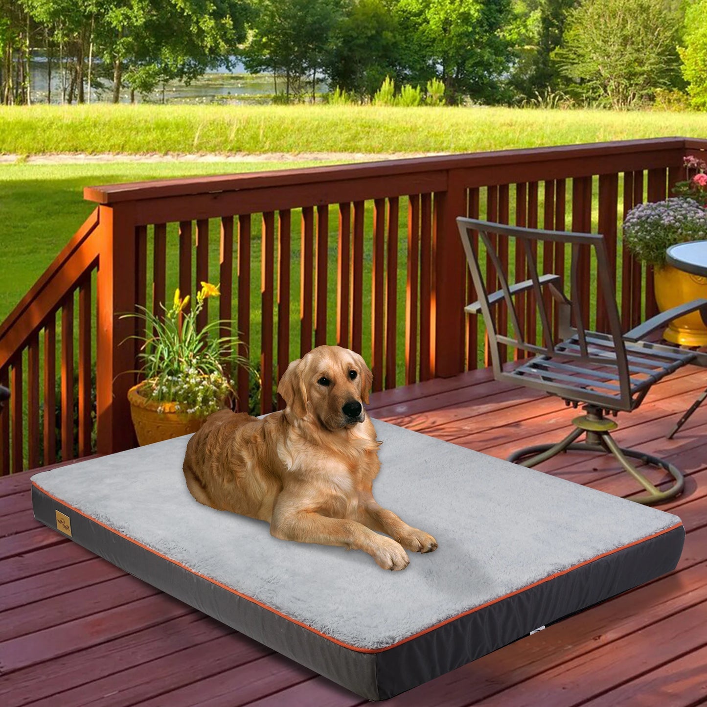 Orthopedic Dog Bed, Waterproof, Washable Cover, Nonskid Bottom