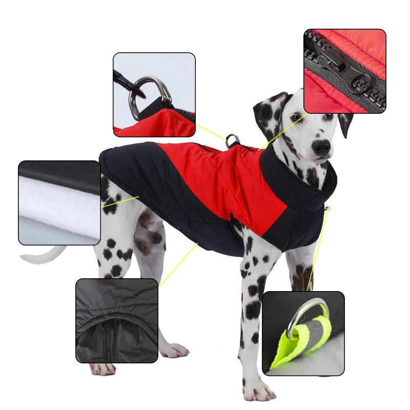 Pet Down Jacket, Medium Large Dog, Waterproof