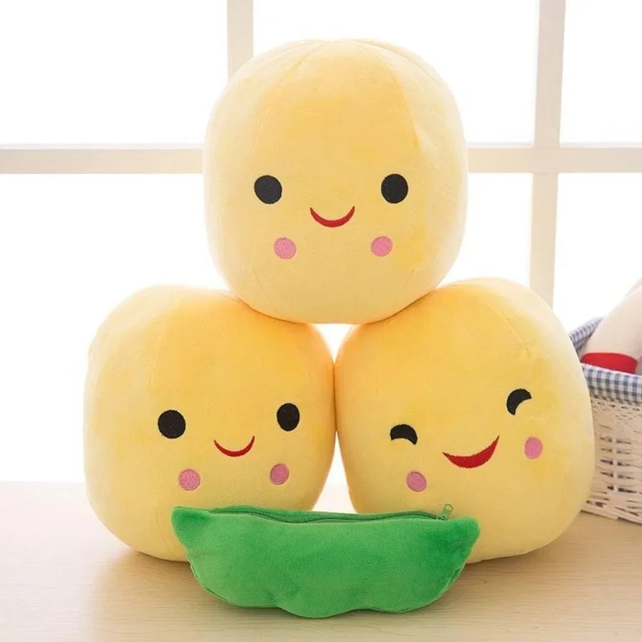 Plush Toy Pea Pod Pillow Stuffed ,15.7''/40cm Various Sizes