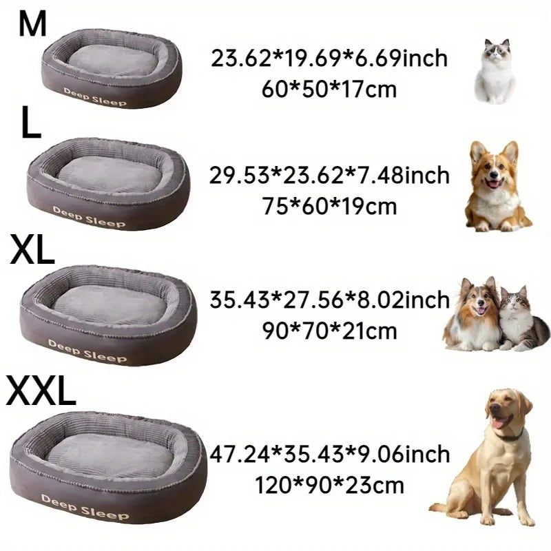 Donut Round Soft Washable Dog Cat Bed