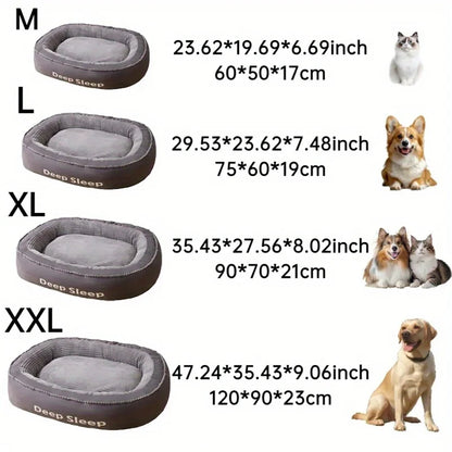 Donut Round Soft Washable Dog Cat Bed