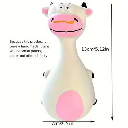 Squeaky Elephant/Cow Animal Chew Toys, Small ,Large Dogs