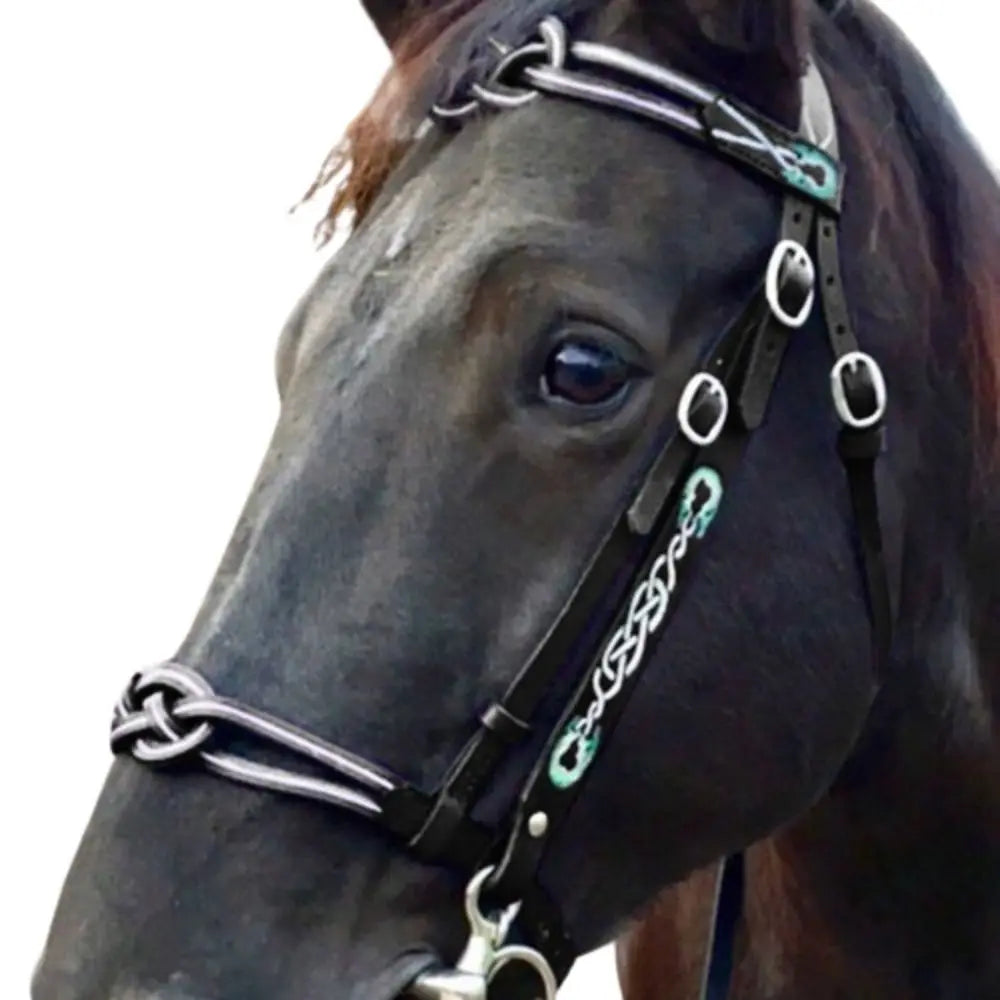 PU Leather Horses Bridle Halters Comfortable Protecting Horse Skin Horse Head Curtain Metal Buckle Adjustable Horse Collar