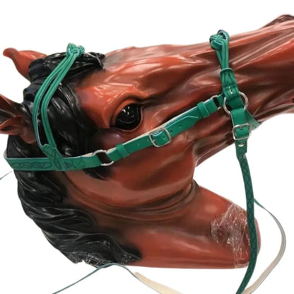 PU Leather Horses Bridle Halters Comfortable Protecting Horse Skin Horse Head Curtain Metal Buckle Adjustable Horse Collar