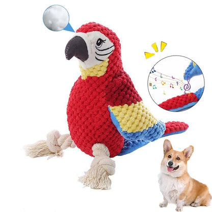 Dog Toy Chew Parrot, Teeth Cleaning Training