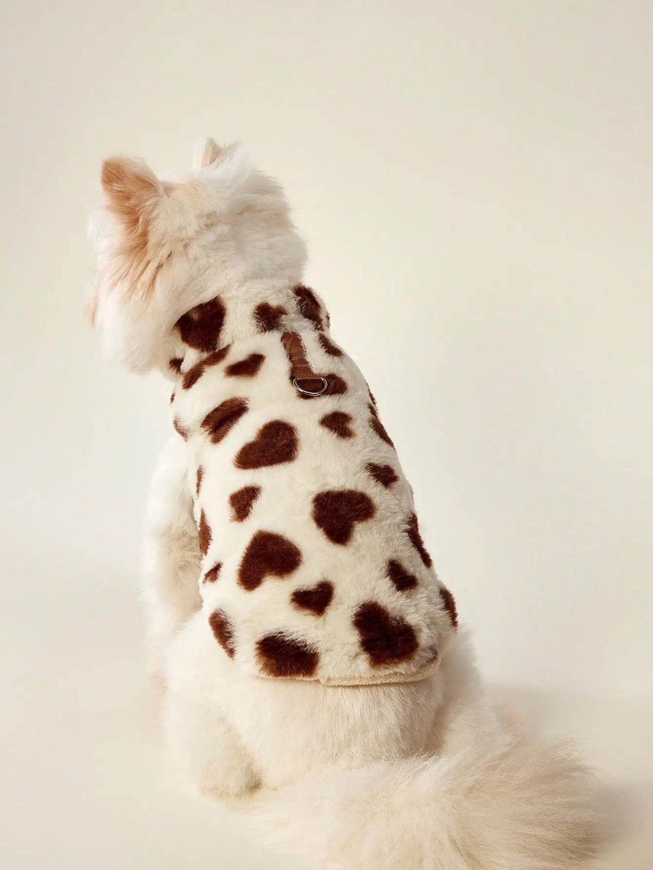 Faux Fur Dog Vest, Double-Layer Warm