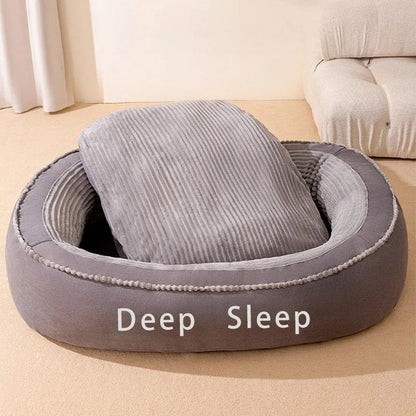 Donut Round Soft Washable Dog Cat Bed