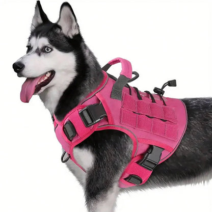 Tactical Dog Harness with Handle, Reflective  Vest