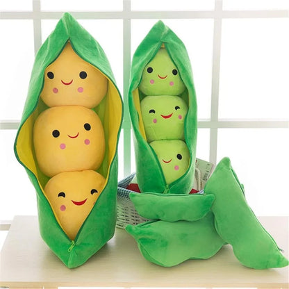 Plush Toy Pea Pod Pillow Stuffed ,15.7''/40cm Various Sizes