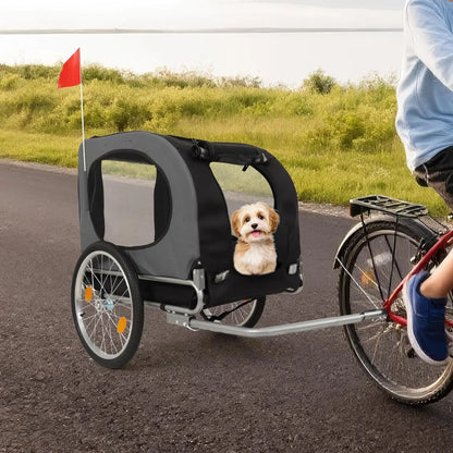 Steel Dog Bike Trailer, Max 40kg, Water Resistant