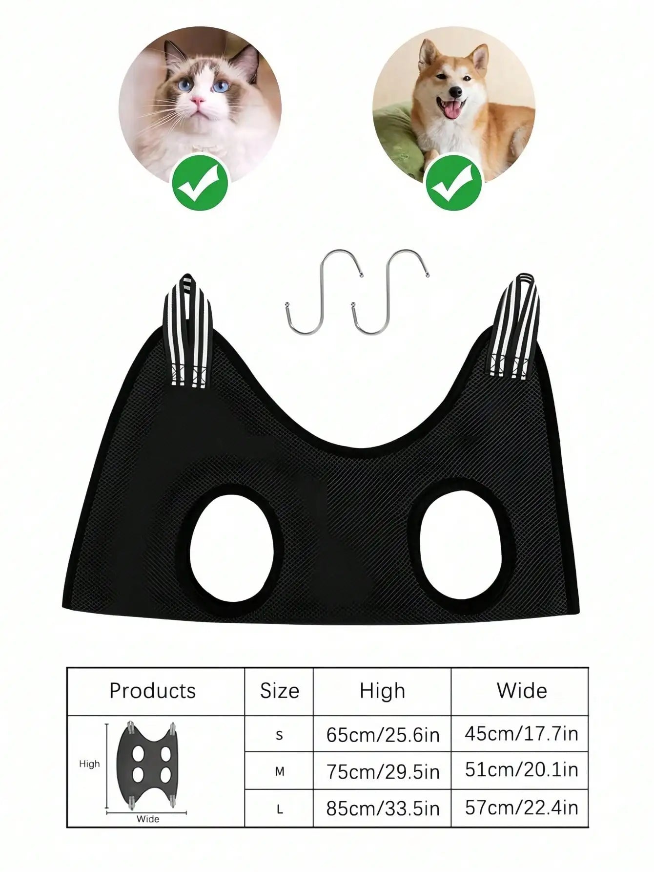 Dog ,Cat, Bathing & Drying Support Hammock