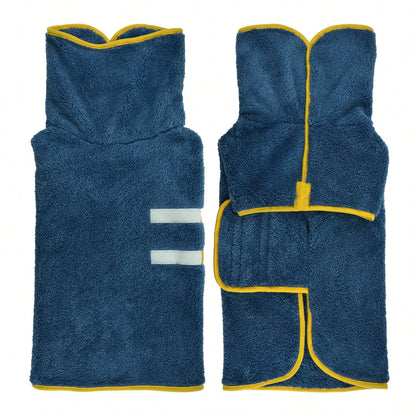 Purple Fleece Dog Coat