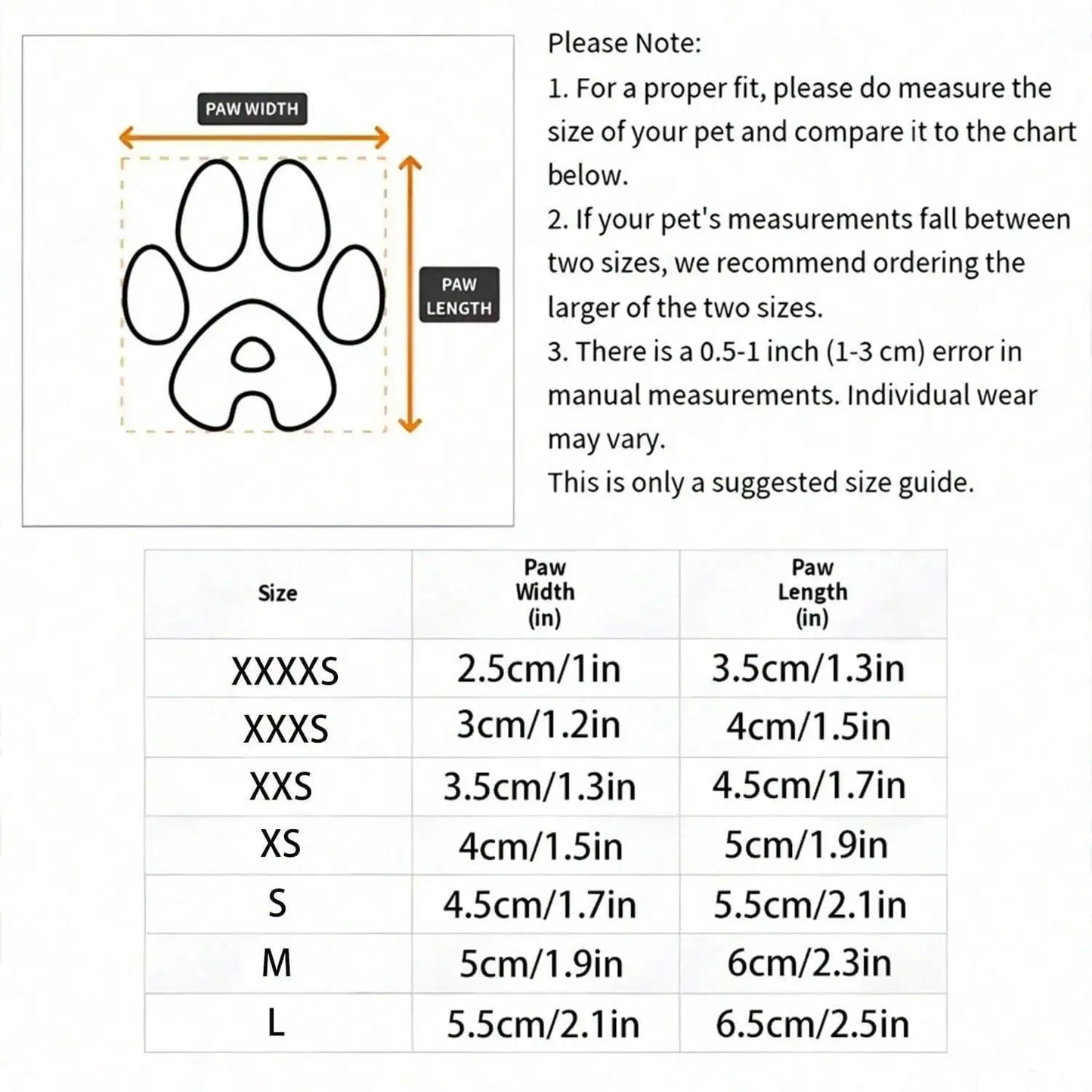 4pcs Waterproof Dog Booties