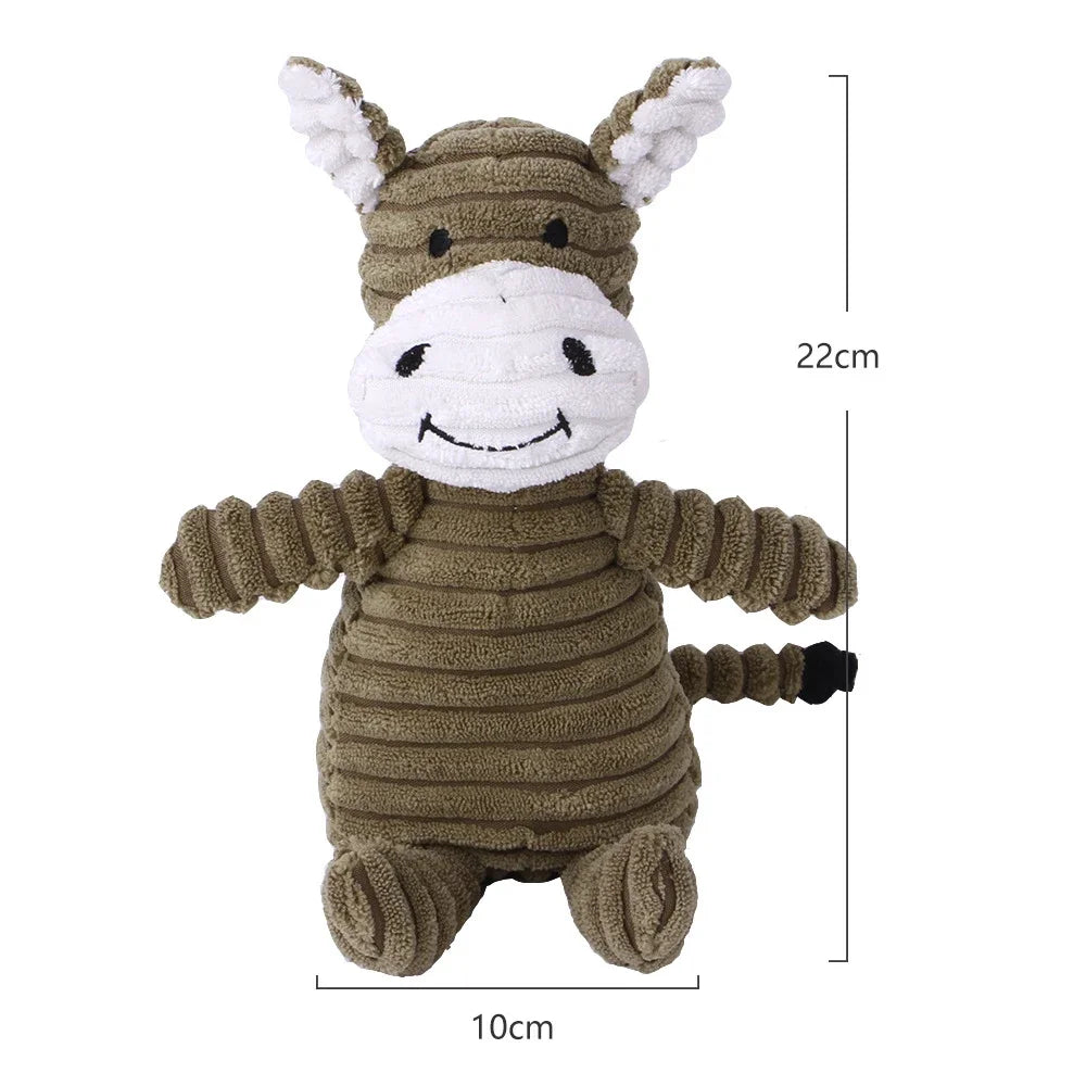 Squeaky Dog Toys, Corduroy, Small & Large Dogs