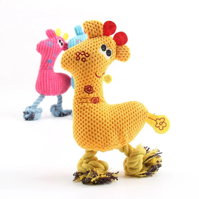 Interactive Toy, Fleece Squeak Play Product, for Puppy & Kitten Teeth Grinding