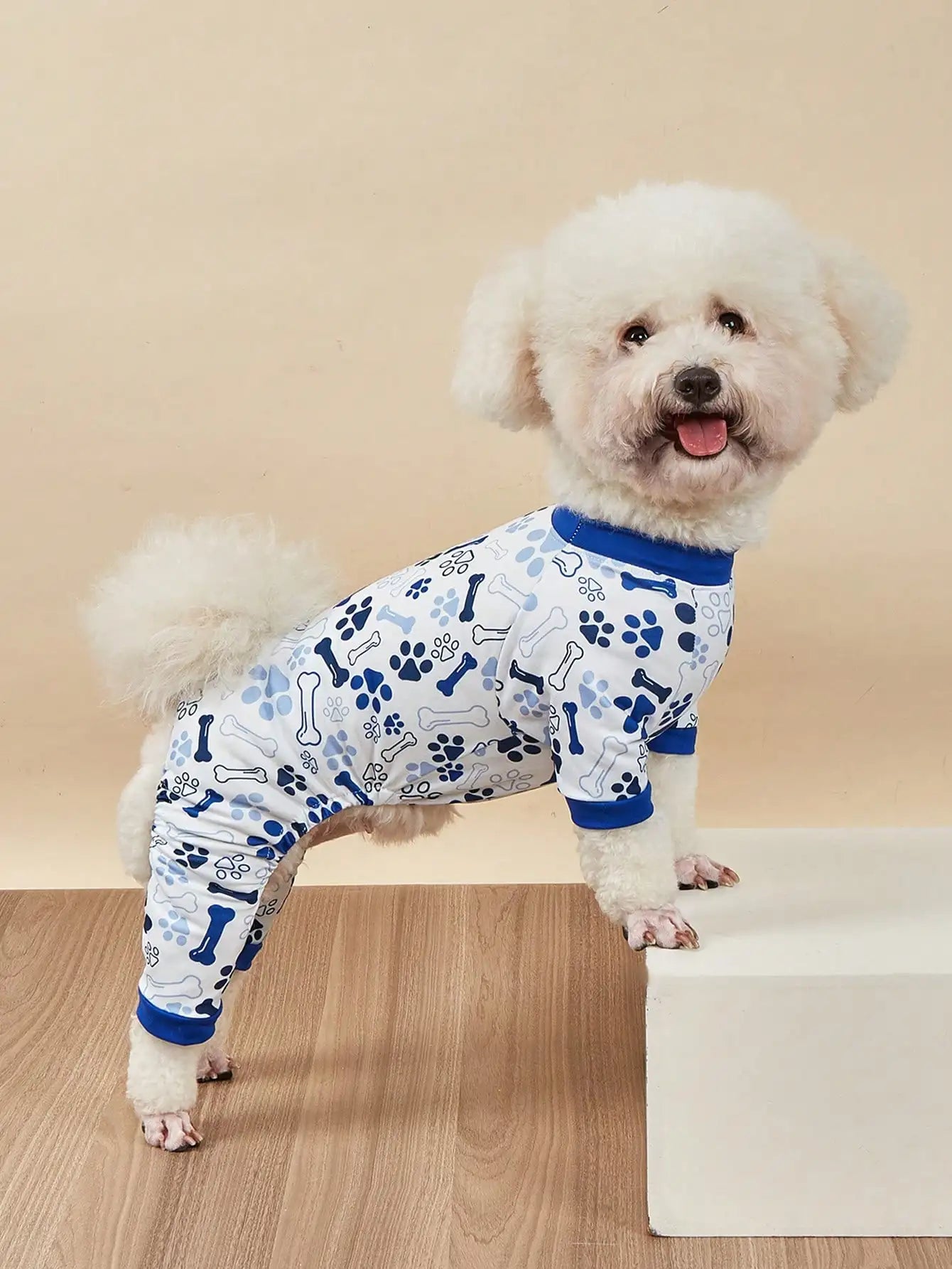 Dog Pajamas - Soft Stretchy 4-Legged Sleepwear for Small to Medium Dogs