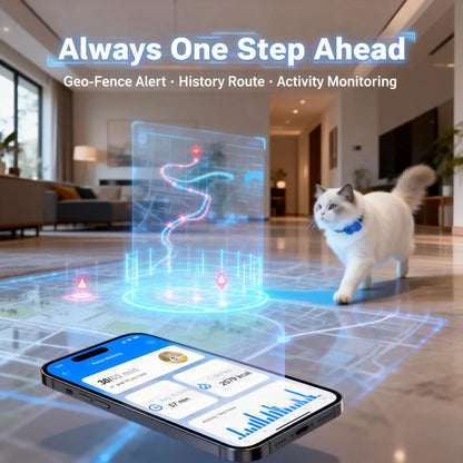 4G GPS Cat Dog Tracker Global Real-Timer, 10+ Days Battery
