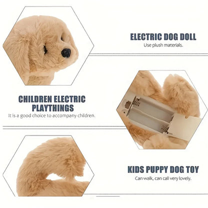Battery Operated puppy  interactive toy,  walking, barking, wagging tail