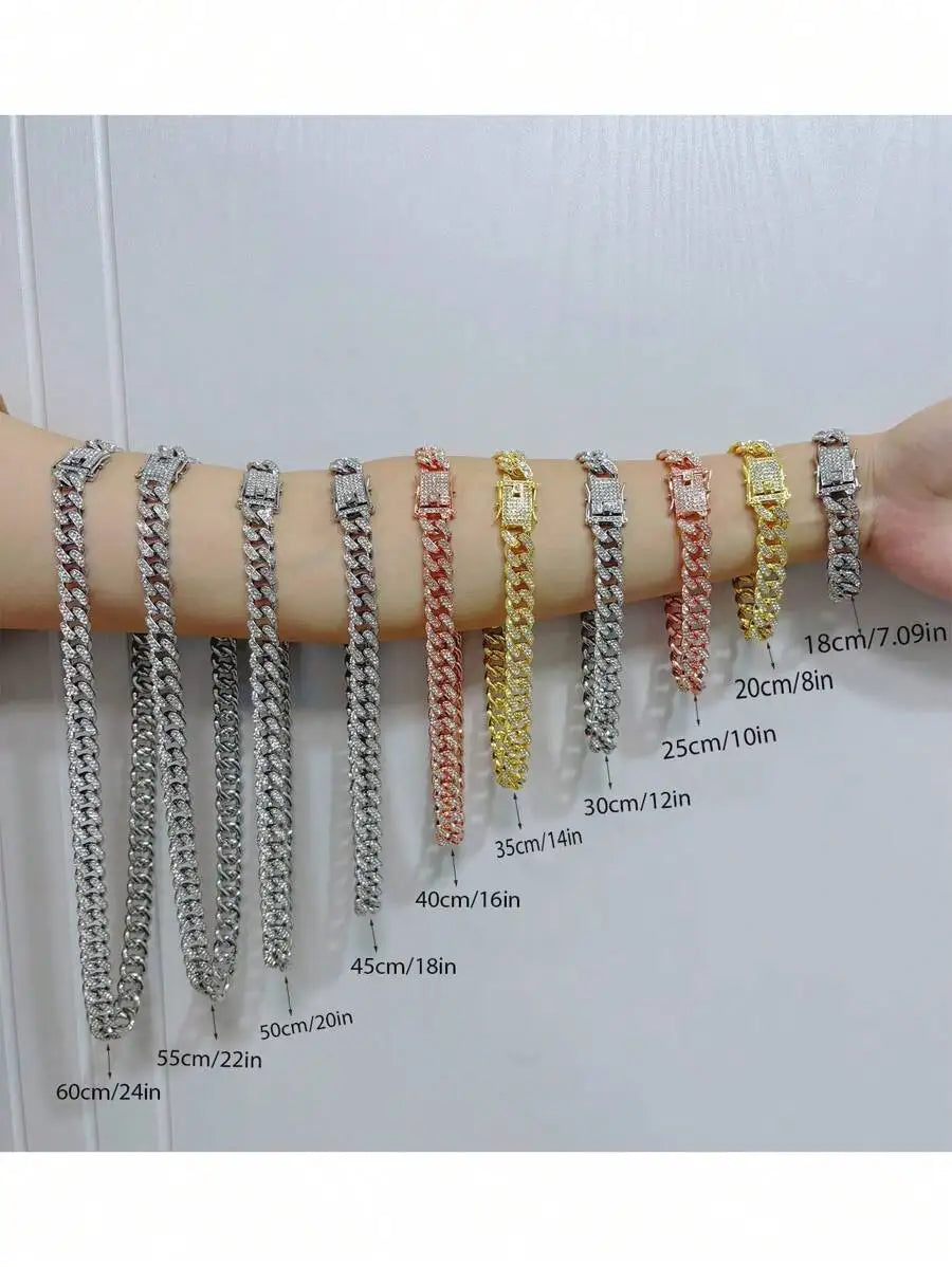 Rose Gold Cuban Chain Collar for Dogs and Cats