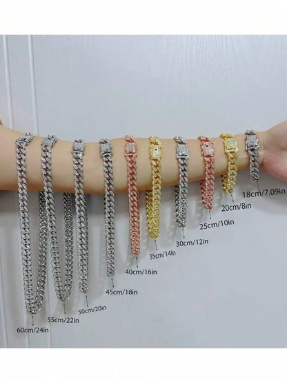 Rose Gold Cuban Chain Collar for Dogs and Cats