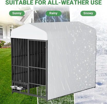 Heavy-Duty Outdoor Dog kennel with Roof