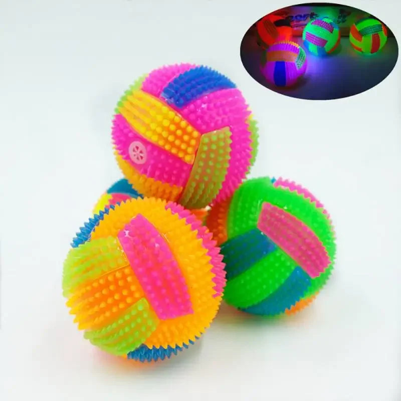 Glowing Led Bouncy Dog Ball, Interactive Toys for Cats, Dogs