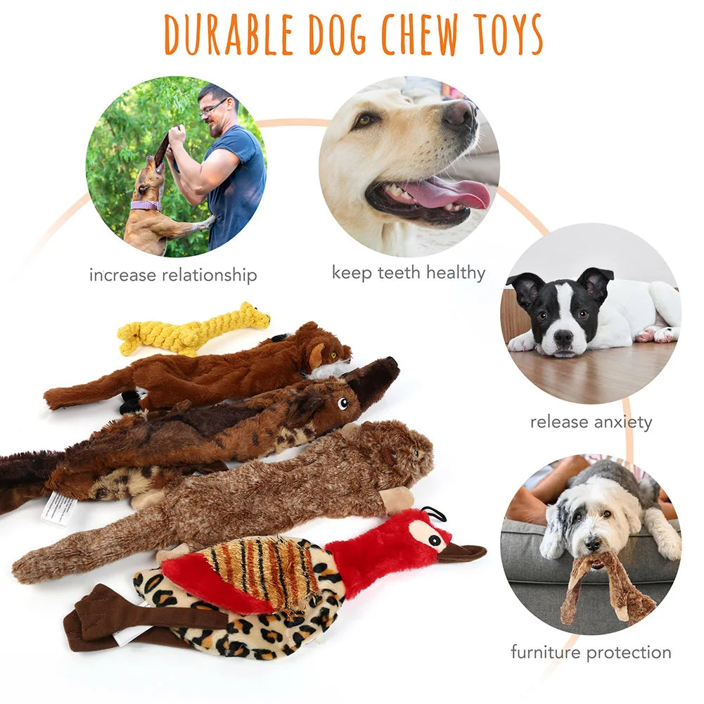 5PCS Dog Squeaky Toys, for Small Medium Large Dogs,