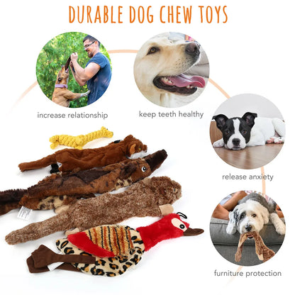 5PCS Dog Squeaky Toys, for Small Medium Large Dogs,