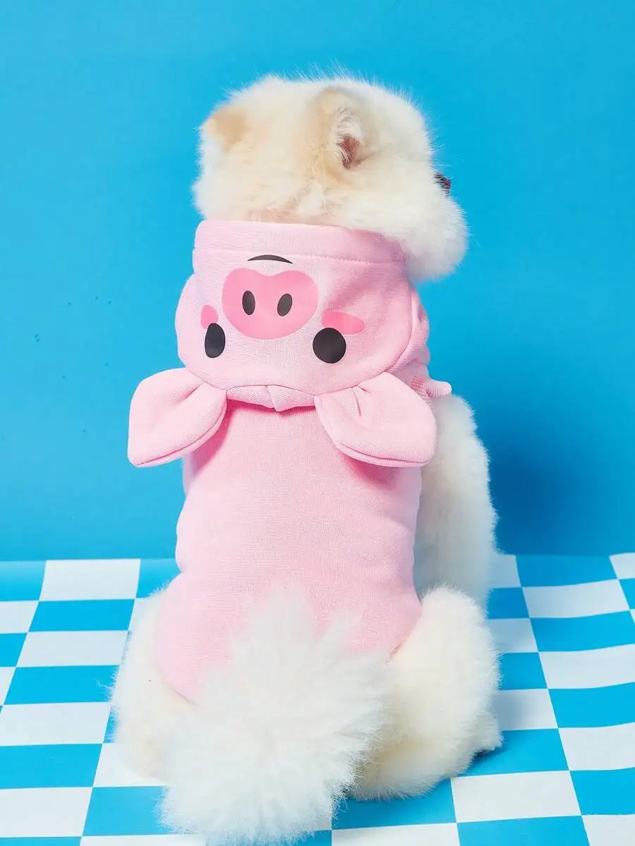 Dogs or Cats Hoodie, With 3D Horns & Ears ,