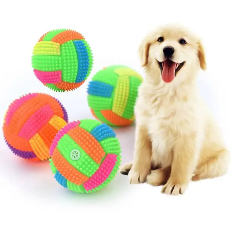 Glowing Led Bouncy Dog Ball, Interactive Toys for Cats, Dogs