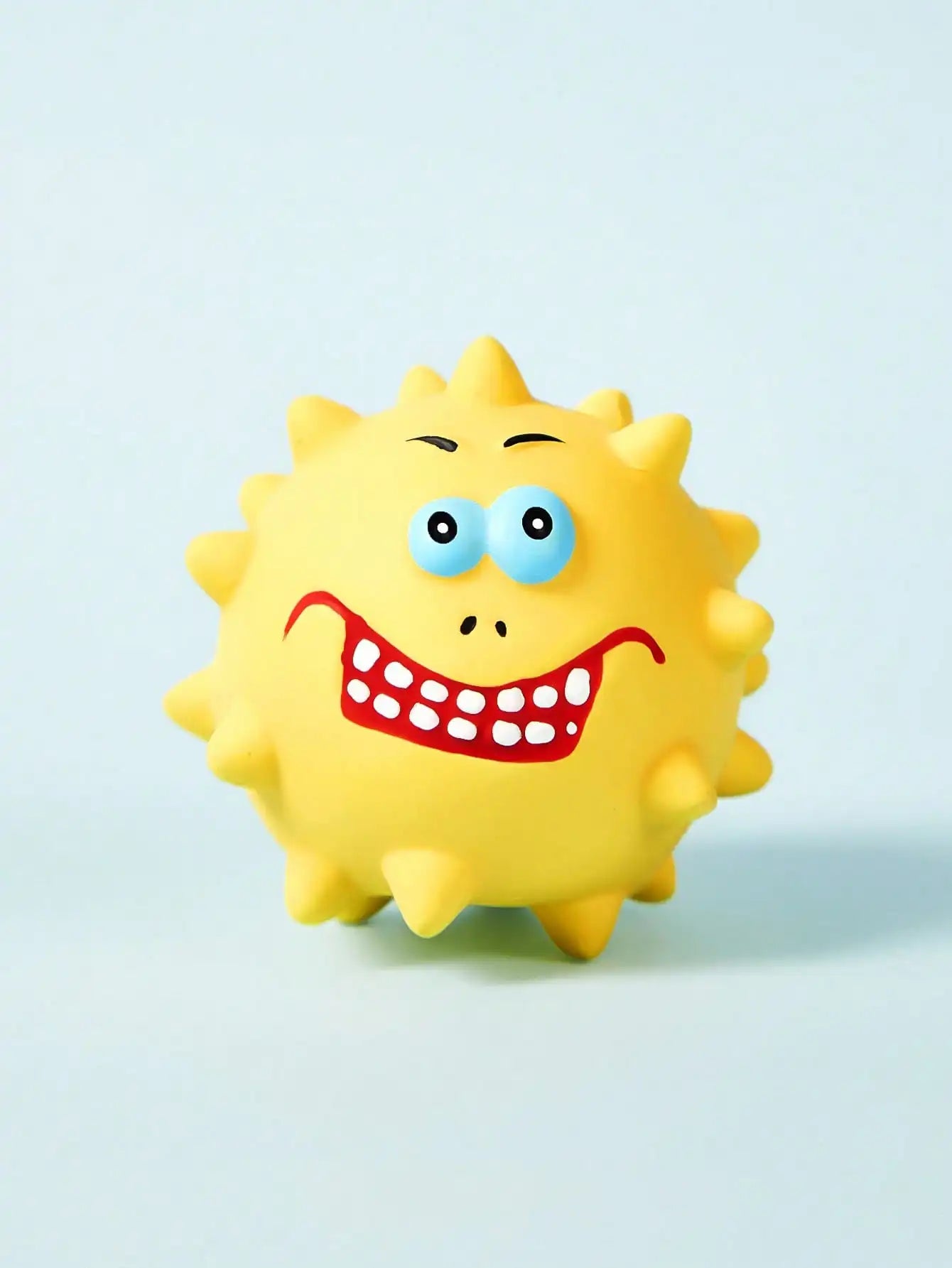 4 Squeaky Spiky Ball Toy Set -