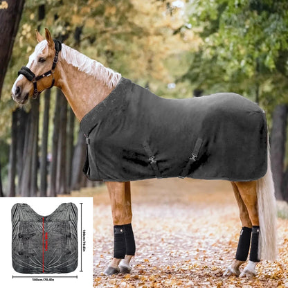 Horse Protective Warm Clothing Soft Thickened Flannel Mosquito Insect Blanket Comfortable Cold Weather Horse Gear