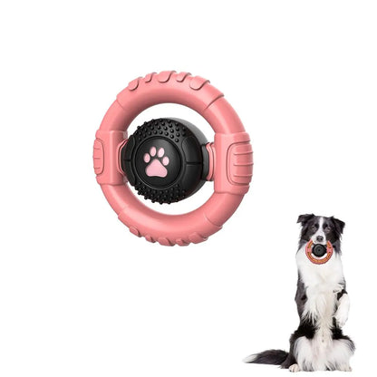 Dog Toys for Aggressive Chewers Large Medium Breed, Indestructible Squeaky Dog Chew Toys, Tough Nylon Rubber Interactive Dog