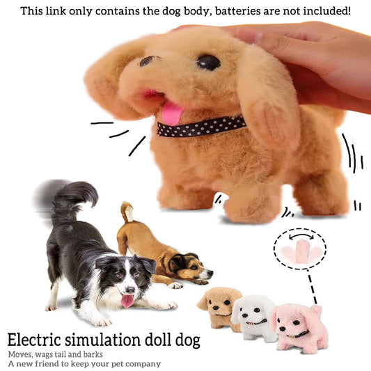 Battery Operated puppy  interactive toy,  walking, barking, wagging tail