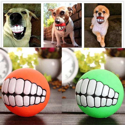 Rubber Squeaky Cleaning Tooth Dog Chew Toy