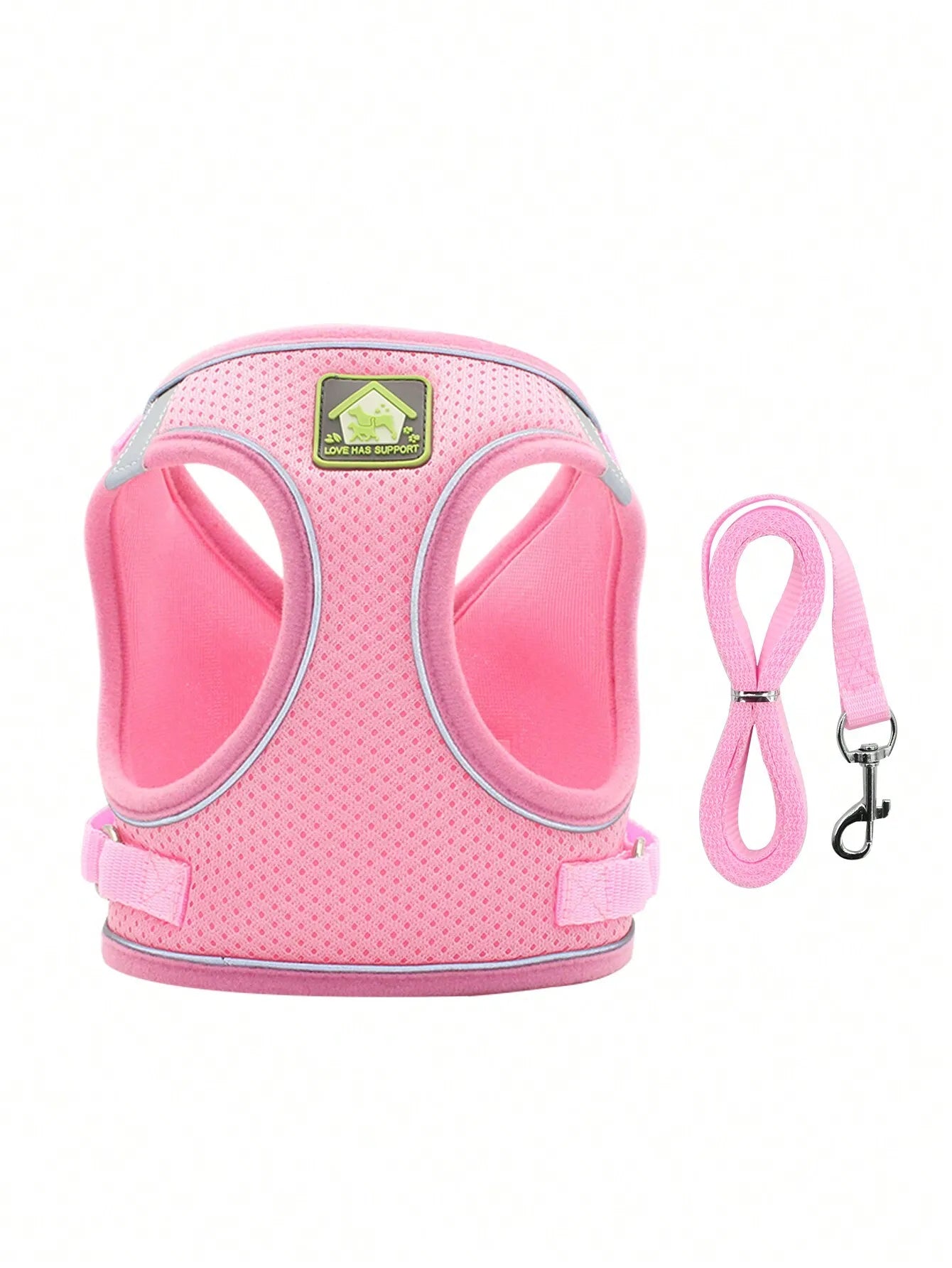 Mesh Harness with Leash for Small Dogs and Cats