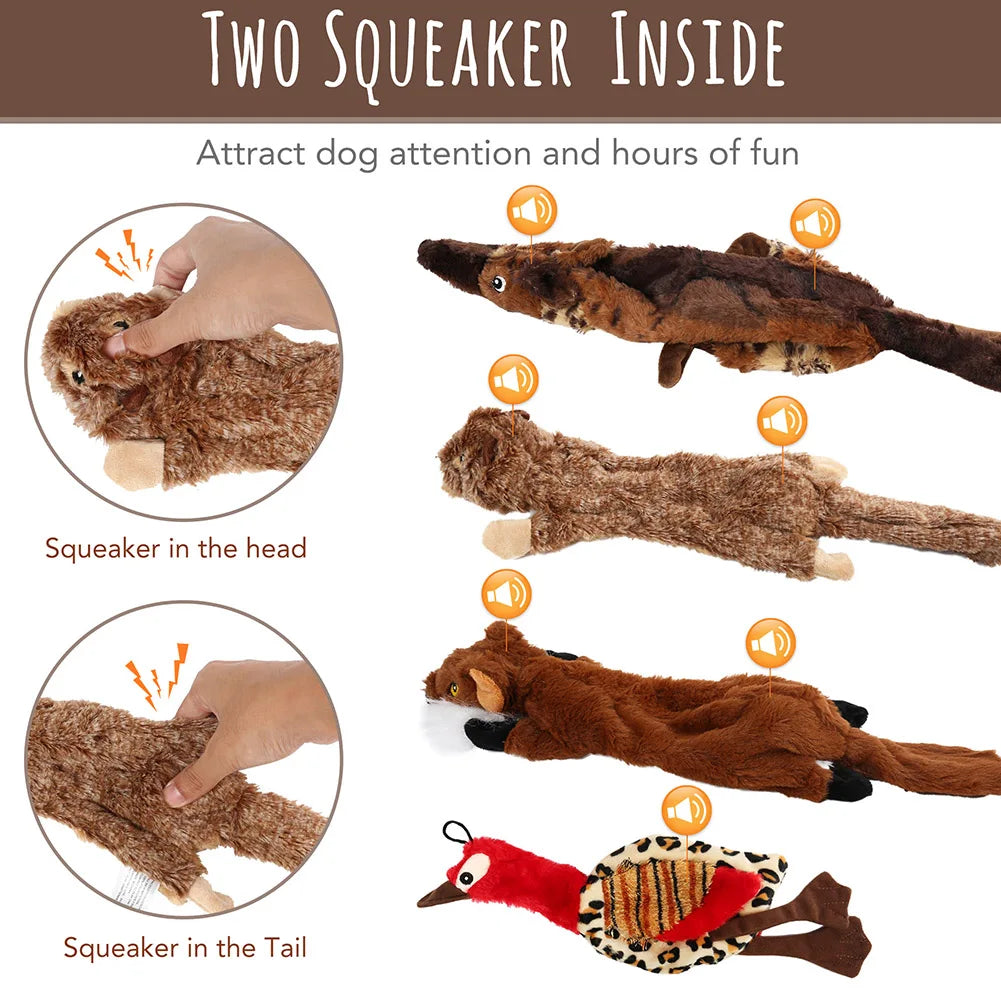5PCS Dog Squeaky Toys, for Small Medium Large Dogs,