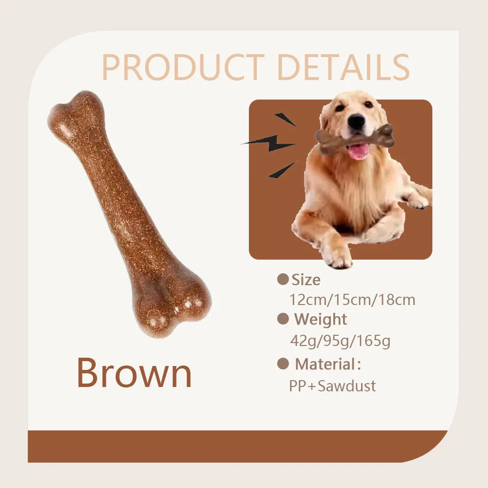 Dog Bone Chew Toys, Natural Non-Toxic, Small, Medium, Large Dogs