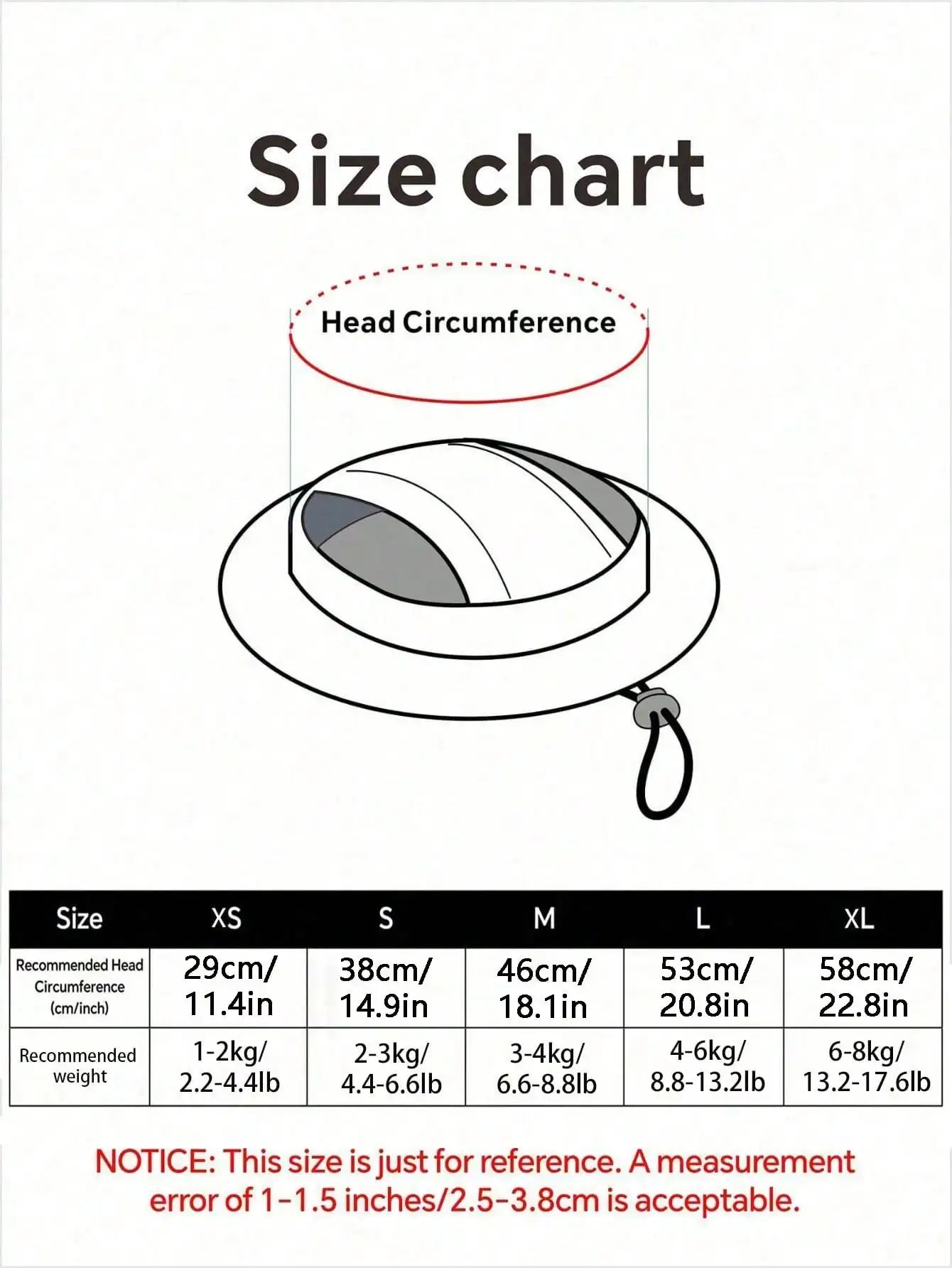 Sun Hat for Small Dogs, Ear-Exposed Design