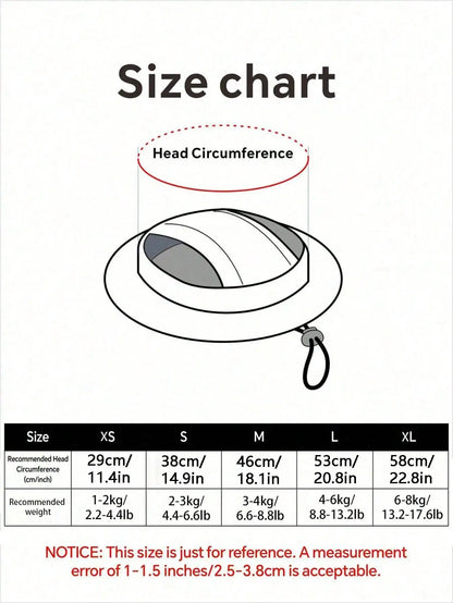 Sun Hat for Small Dogs, Ear-Exposed Design