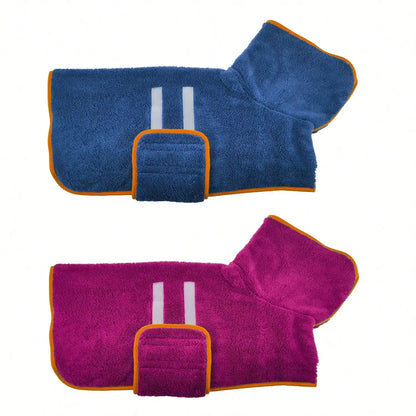Purple Fleece Dog Coat