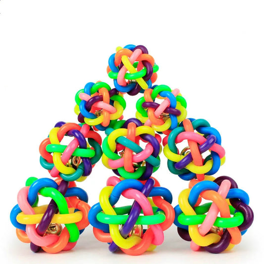Colorful Woven Toy, Dog Bite Resistant,  Rubber