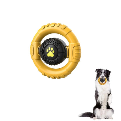Dog Toys for Aggressive Chewers Large Medium Breed, Indestructible Squeaky Dog Chew Toys, Tough Nylon Rubber Interactive Dog